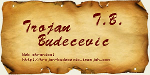 Trojan Budečević vizit kartica